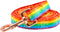 Elegant little tail Dog Leash, Rainbow Print Dog Leashes Durable and Strong Pet Leash Holiday Dog Leash with Soft Handle for Small Medium Large Do...
