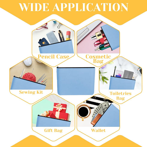 2pcs Makeup Bag With Zipper Large Capacity Travel Cosmetic Bag Multi Purpose Oxford Fabric Zipper Bags DIY Craft Bag Makeup Pouch for Cosmetics St...