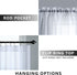 Mrs.Naturall Pure White Small Window Curtain Panel for Kitchen Light Filtering Sheer Curtain Tiers for Nursery with Rod Pocket 30 x 30 Inch Set of...