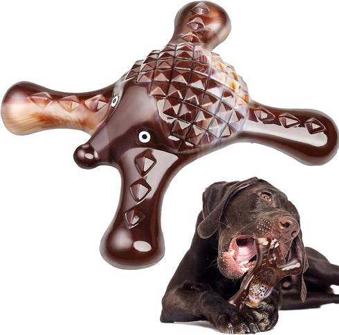 BYMQ Super Tough Dog Chew Toys - for Aggressive Chewers Large Breed,Dog Toys, Bone Toy Nylon Durable Dogs Extreme, Real Beef Flavor to Keep Busy...