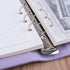 Antner A5 PU Leather Binder 6 Ring Notebook Photocard Budget Binder Cover for A5 Refill Paper, Refillable Loose Leaf Personal Planner Organizer Bi...