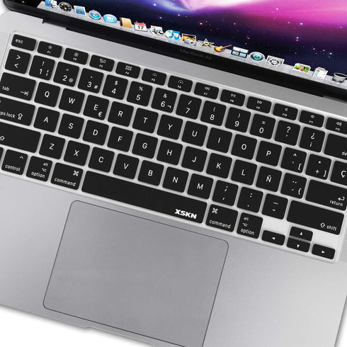 XSKN Shortcuts and Language Series Silicone Keyboard Cover Skin Compatible with 2020 Released New MacBook Air 13.3 inch A2179 A2337 M1 Chip with T...