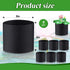 8 Pcs Plant Pots for Pond Plant Baskets Heavy Duty Fabric Pots Black Nonwoven Fabric Plant Pot Breathe Reusable Grow Pots for Pond, Garden, Aquati...