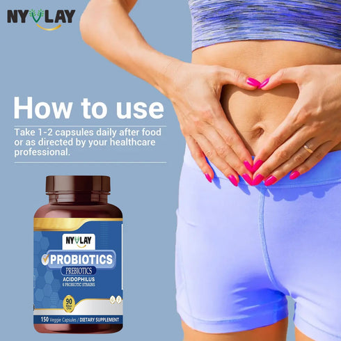 Prebiotics Probiotics 90 Billion CFU 150 Capsules | Dietary Supplement | Extra Strength Natural Formulation | Support Strength & Energy...