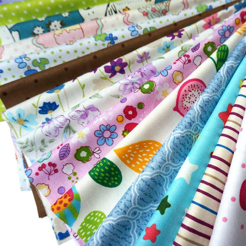 Misscrafts 25pcs 12" x 12" (30cm x 30cm) Cotton Craft Fabric Bundle Squares Patchwork Pre-Cut Quilt Squares for DIY Sewing Scrapbooking Quilting D...