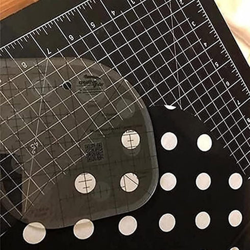 Creative Curved Corner Cutter Quilt Ruler | Acrylic Sewing Patchwork Ruler Quilting Templates | DIY Sewing Supplies Sewing Template Patchwork Tool...
