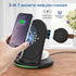 3 in 1 Charger for Fitbit Sense/Sense 2/Fitbit Versa 3/Versa 4,Wireless Charging Station Compatible for iPhone 13/14 Pro Max/12/11/8, for Samsung ...