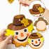 BeYumi 40Pcs Fall Scarecrow Head Craft Kit DIY Scarecrow Craft Autumn Thanksgiving Art Craft Make Your Own Scarecrow Head Set Home Classroom Game ...
