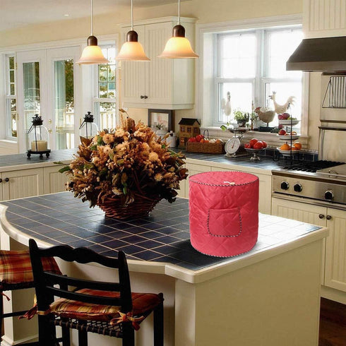Air Fryer Cover Also for 6 Quart Instant Pot and Electric Pressure Cooker with Pocket,Electric Appliance Dust-Proof Cover?Red?...