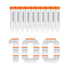 Conical Centrifuge Tubes 15mL, 100Pcs Sterile Polypropylene Test Tubes, Leak-Proof Screw Caps, Plastic Container with Graduated & Write Marks, Non...