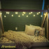 Anordsem Battery String Light for Indoor: 6.88Ft/10 LED Cotton Ball Lanterns 2 Pack - Bohemian Hanging Art Deco for Bedroom - Fairy Cozy Lighting ...