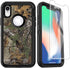 Compatible for iPhone XR Case with Screen Protector Camo Design for Men Boys Shockproof 3-Layer Full Body Rugged Heavy Duty Protective Case, Camou...