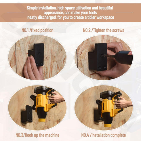 Blower Wall Mount Hanger | Leaf Blower Mounting Bracket for Dewalt 20V Blower | Tool Mount Hanger for Dewalt Blower, Dewalt Blower Hanger, Storage...