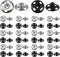 TOAOB 100 Sets Sew on Snap Buttons Brass Snaps Fasteners Press Studs Snap Kit for Sewing Clothing 12mm Black and Silver...