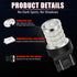iBrightstar 7443 LED Bulb Red, 7440 LED Brake Light Bulbs Super Bright for Rear Brake Lights and Tail Lights, 2 Pack...