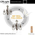 CRLight 2W 4000K LED Candelabra Bulb Daylight White Glow, 25W Equivalent 250LM, E12 Chandelier Dimmable LED Light Bulbs, Antique Edison C35 Froste...