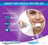 Folding Travel Toothbrush (6 Total, 3 Sets of 2) with Built-in Cover. Portable with Soft Bristles and Tongue Cleaner. for Camping, Hiking, Travel,...