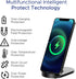 15W Wireless Charger Stand - Double Coil Fast Wireless Charging Station for iPhone and Samsung Galaxy Series - Auto-Off Feature - No Adapter Inclu...