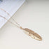 Boho Feather Necklace Long Feather Pendant Necklace Gold Leaf Necklace Vintage Long Necklace Deck Shaped Necklace Chain Jewelry for Women and Girl...