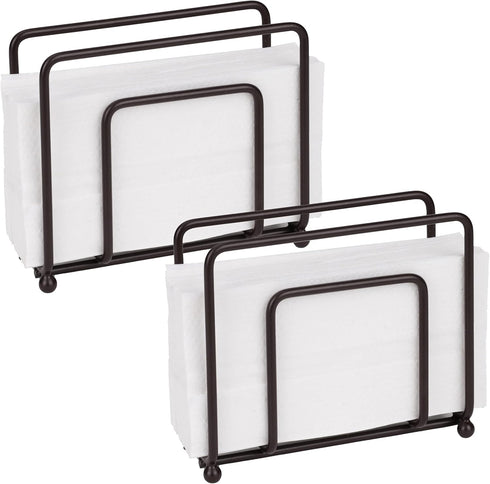 Mind Reader Wire Napkin Holder, Multi-Unit Free-Standing Tissue Storage, Dining Area, Break Room, Kitchen, Hospitality, Holds 50 Wipes, Pack of 2,...