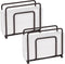 Mind Reader Wire Napkin Holder, Multi-Unit Free-Standing Tissue Storage, Dining Area, Break Room, Kitchen, Hospitality, Holds 50 Wipes, Pack of 2,...