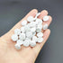 30pcs Ivory Satin Fabric Cloth Covered Buttons with Buttonhole Set for Bridal Wedding Dress Buttons, DIY Sewing Clothing Accessory 12.5m...