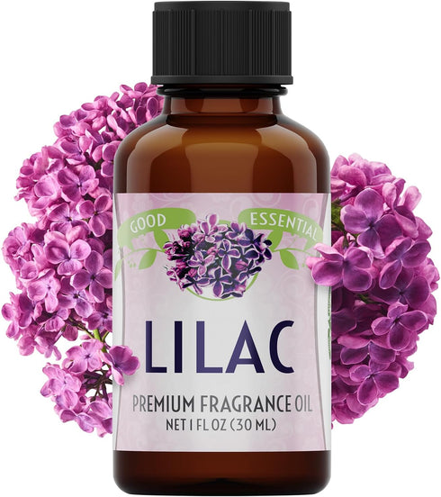 Good Essential - Lilac Fragrance Oil 30 ml for Diffuser, Soap, Candles, Room Spray, Lotions - 1 fl oz - Lilac Fragrance Oil for Soap & Candle Maki...