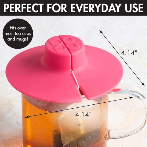 Primula Tea Bag Buddy, Silicone Tea Bag Holder & Squeezer, Easy to Use, Mess Free, Dishwasher Safe, Pink...