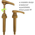 Syrup Pump Compatible with Torani, DaVinci and Skinny (Set of 2) - fits bottles (25.4 oz-750ml)...