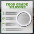 8 PCS Replacement Spare Food Grade Silicone (Better Than Rubber) Gasket Seal Ring For Aluminium Stovetop Coffee Maker Pots Bialetti Moka Express D...