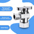 VINTEX Toilet Connector Plumbing kit?Complete Toilet Set Valve with 12" Long Stainless Steel Toilet Connector Hose?1/2 inch NOM Inlet x 3/8 inch O...