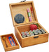 Sewing Kit Basket, Wooden Sewing Box with Accessories, Home Sewing Repair Tool Kit Sewing Starter Kit for Adults Kids...