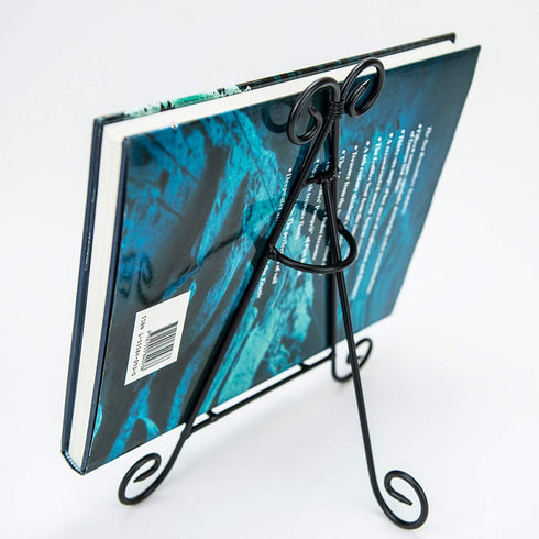 HUJI Sturdy Iron Display Stand Holder for Home Kitchen Decoration Platters, Pictures, Frames and Books. (1, 12")...