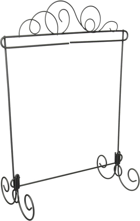 Ackfeld ACK89727 Grey/Silver Meandering Single Table Stand, 11.5" x 11.5"...