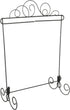 Ackfeld ACK89727 Grey/Silver Meandering Single Table Stand, 11.5" x 11.5"...