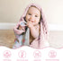 SANDJEST Unicorn Baby Blankets for Girls 30 x 40 - Kids Throw Minky Blanket with Double Layer Dotted Backing - Gifts for Birthday Baby Shower...