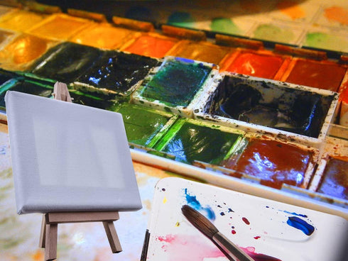 10 Pcs 6 Inch Mini Wood Display Easel for Displaying Small Canvases, Photos...