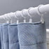 Set of 14 White Iron Metal Curtain Rings with Clips, Drapery Clips Hooks, Curtain Clips with Rings Cafe Curtain Clips, Ring Clips to Hang Curtains...