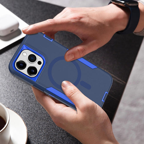 Designed for iPhone 15 Plus Case/iPhone 14 Plus Case, Strong Magnetic, Compatible with MagSafe, Dual Drop Protection, Dustproof, Non Fading, Non Y...
