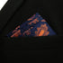 SHLAX&WING Paisley Navy Blue Orange Yellow Handkerchief Mens Ties Silk...