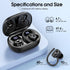 Wireless Earbuds, 2023 Bluetooth Headphones 5.3 Sport, 50H Ear buds with Earhooks, Dual LED Display Bluetooth Earbuds, Deep Bass Stereo Noise Canc...
