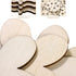 Wooden Eggs 48 Pieces Easter Crafts Wooden Ornaments Unfinished Crafts Hanging Embellishments for Party Supplies DIY Decor Valentines Day Cards fo...