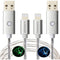 momen LED Charger Cable, 2 Pack 10FT Lightning Cable MFi Certified Data Sync Cord Compatible 13/12/11/XS Max/XS/XR/X/8/7/Plus/SE/iPad,iPhone Charg...
