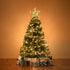 1pc Christmas Tree Topper Star Ornaments Glittering Golden Festival Display Lighted Clear Decor...