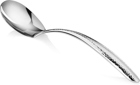 CUISINOX Stainless Steel Cooking Serving Spoon, 13"-Hammered Design...