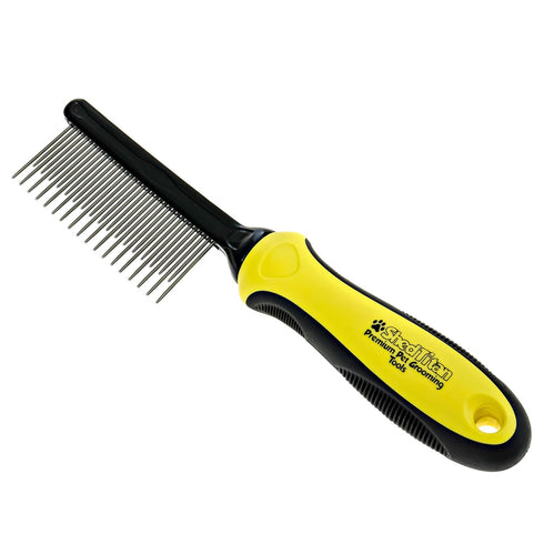 Metal Dog Comb for Matted Hair & Detangler Combs Set - Remove Tangles & Matted Fur - Easy Safe Cat & Dog Combs for Grooming Doodles...