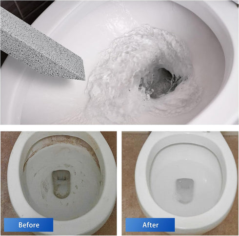 10 Pack Pumice Stone for Toilet Cleaning Bowl Stick,Powerfully Cleans Hard Water Rings,Calcium Buildup & Stains,Suitable for Cleaning Toilet, Bath...