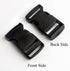 BEAULEGAN Plastic Buckles 1 Inch (Pack of 10) - Quick Side Release for Luggage Straps, Pet Collar, Backpack Repair, Dual Adjustable Ends, Black...