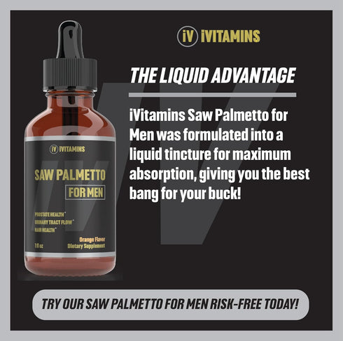 Saw Palmetto for Men | Prostate Support Supplement for Men's Health | Saw Palmetto Supplement | DHT Blocker for Men | Prostate Supplement | Prosta...