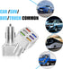 Ajxn Pack-1 Car Charger Adapter, 6 USB Multi Port Fast Charger, QC3.0 USB Fast Charger, Universal for Most Cell Phones, iPhone (White)......